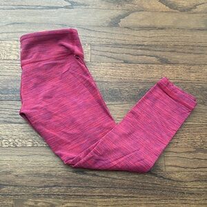 Lululemon Red & Purple Capri Leggings, Size 2